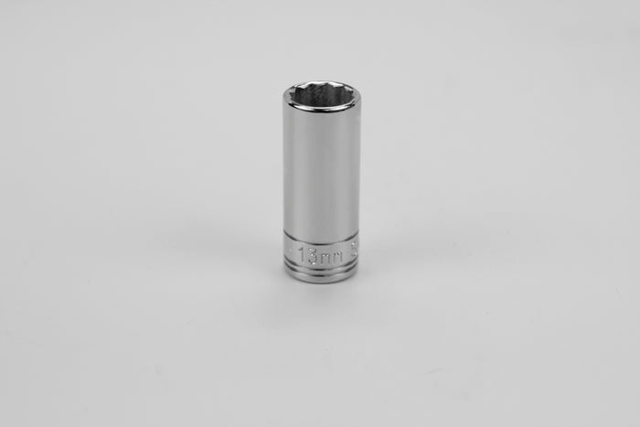13 mm 3/8" Drive 12 Point Metric Deep Chrome Socket