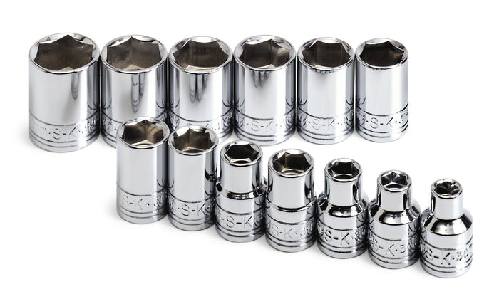 SK13S - 13 Piece 3/8" Drive 6 Point Standard Metric Socket Set