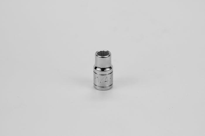 1/4" 1/4" Drive 12 Point Fractional Standard Chrome Socket