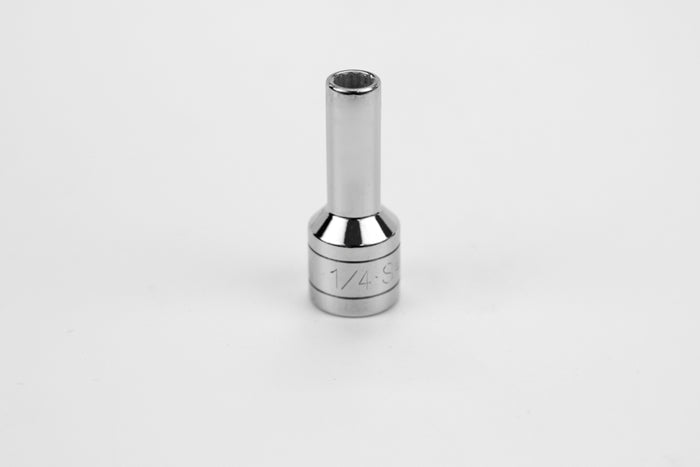 1/4" 3/8" Drive 12 Point Fractional Deep Chrome Socket