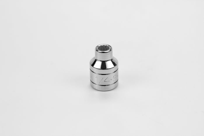 1/4" 3/8" Drive 12 Point Fractional Standard Chrome Socket