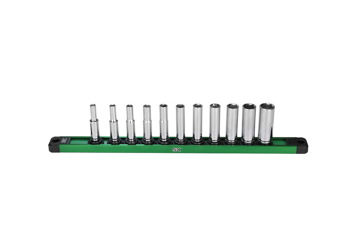 SK01344 - 1/4" Drive, 11 Piece, 6 Point, Deep, SAE Chrome Socket Set