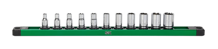 SK01504 - 1/4" Drive, 11 Piece, 6 Point, SAE, Standard Chrome Socket Set