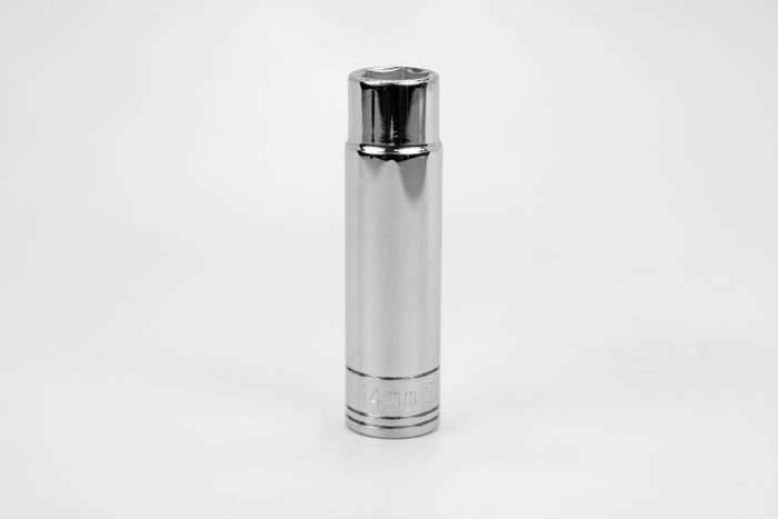 14 mm 1/2" Drive 6 Point Metric Deep Chrome Socket