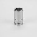 15 mm 1/2" Drive 6 Point Metric Standard Chrome Socket