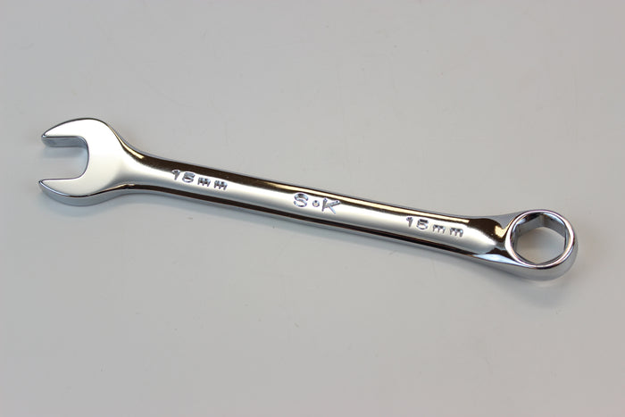 15 mm 12 Point Metric Regular Combination Chrome Wrench