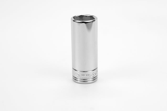 15 mm 1/4" Drive 6 Point Metric Deep Chrome Socket