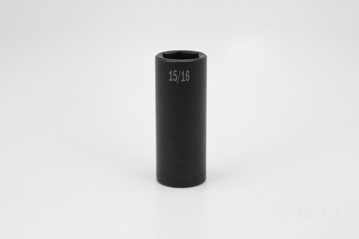 15/16" 1/2" Drive 6 Point Deep Fractional Impact Socket