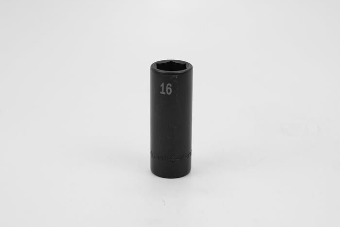 16 mm 3/8" Drive 6 Point Deep Metric Impact Socket