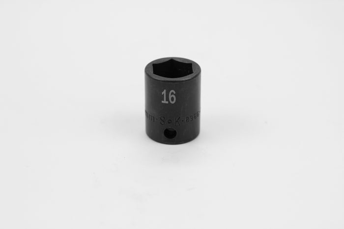 16 mm 3/8" Drive 6 Point Standard Metric Impact Socket