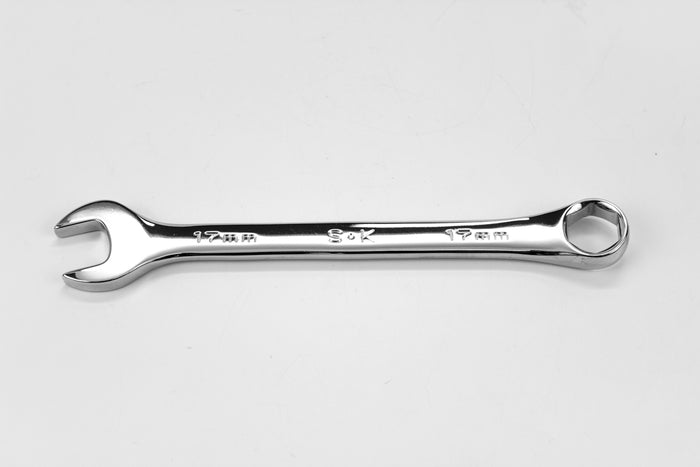 17 mm 6 Point Metric Regular Combination Chrome Wrench