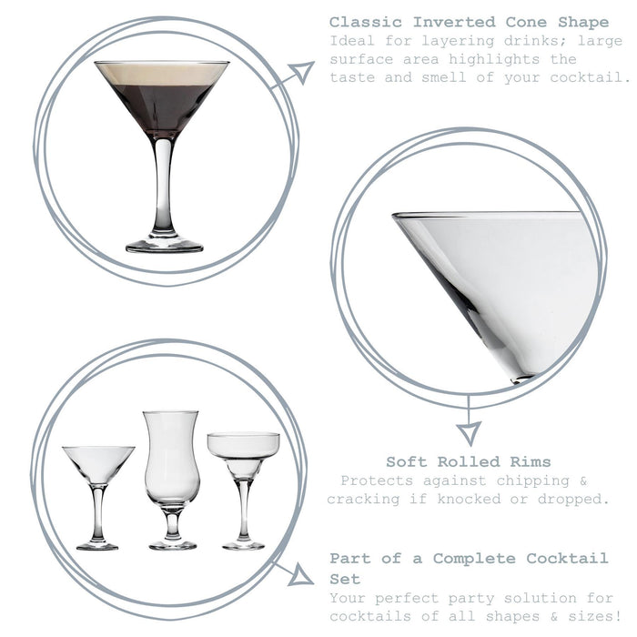 Rink Drink Set of 6 cosmopolitan glasses
