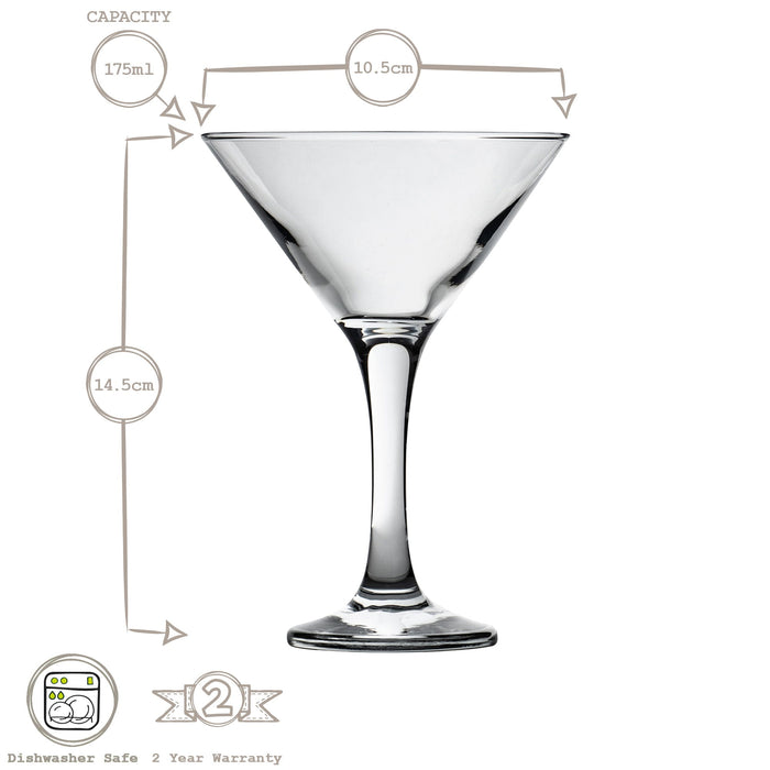 175ml Misket Espresso Martini Glasses - Pack of Six