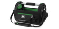 18" Tool Tote Bag, #SK03406, SK Tools USA, LLC black storage tote with green lining and front organizer pocket