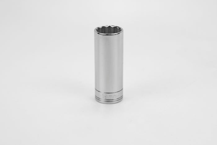 19 mm 3/8" Drive 12 Point Metric Deep Chrome Socket