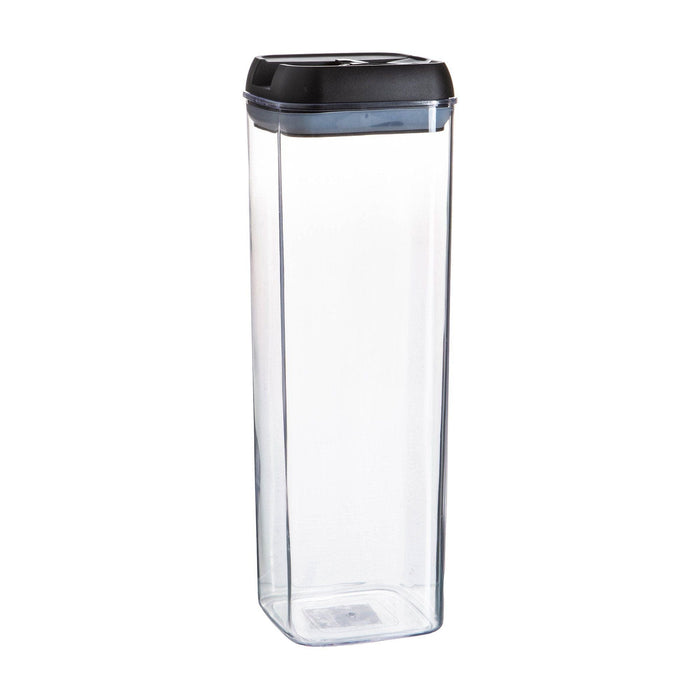 1.9L Black Lid Airtight Flip-Lock Plastic Food Storage Container
