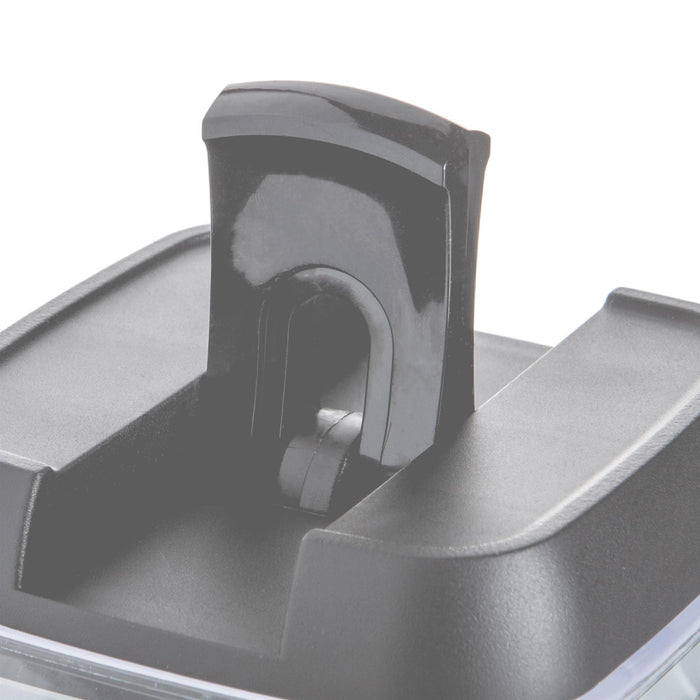1.9L Grey Lid Airtight Flip-Lock Plastic Food Storage Container