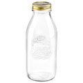 1L Quattro Stagioni Glass Bottle with Screw Top Lid - By Bormioli Rocco