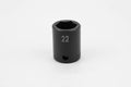 22 mm 1/2" Drive 6 Point Standard Metric Impact Socket