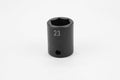 23 mm 1/2" Drive 6 Point Standard Metric Impact Socket