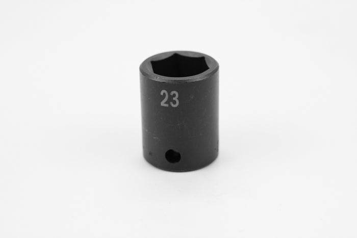 23 mm 1/2" Drive 6 Point Standard Metric Impact Socket