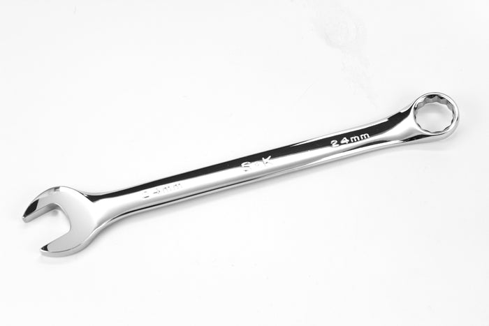 24 mm 12 Point Metric Regular Combination Chrome Wrench