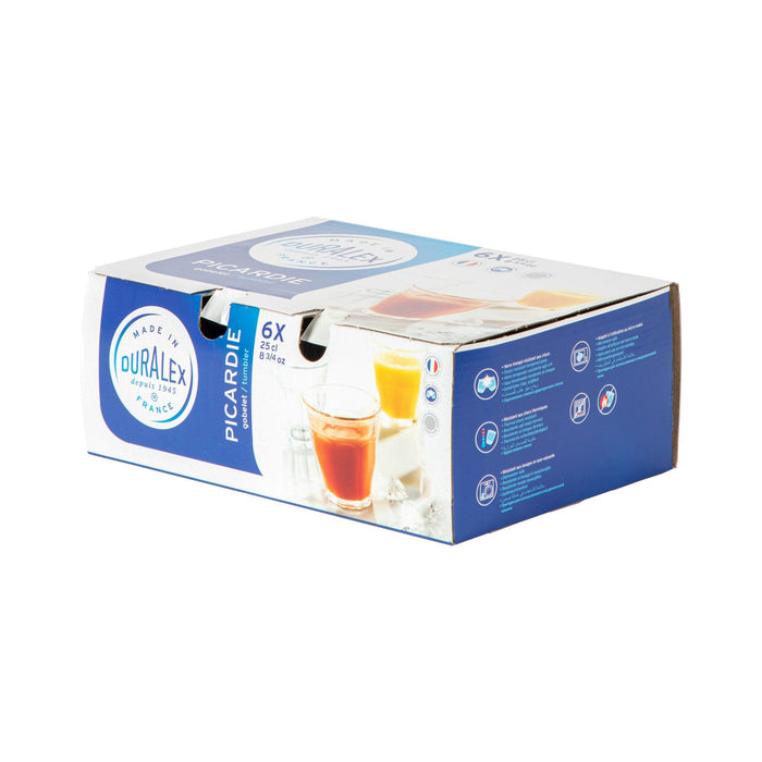 250ml Sapphire Picardie Water Glasses - Pack of Six