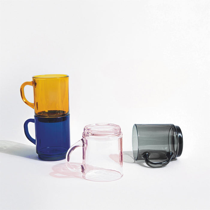 260ml Pink Versailles Coffee Glasses - Pack of Six