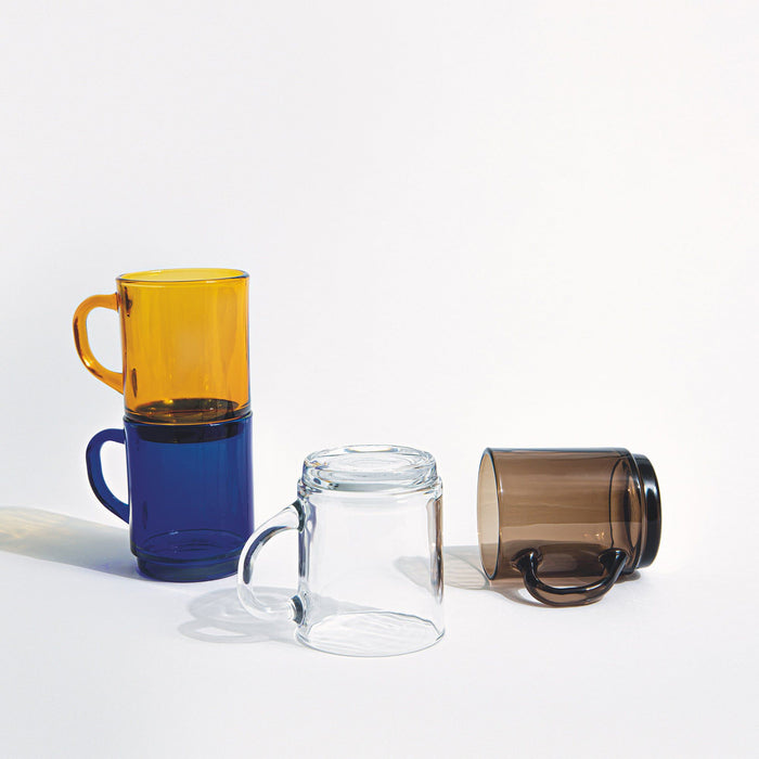 260ml Smokey Versailles Coffee Glasses - Pack of Six