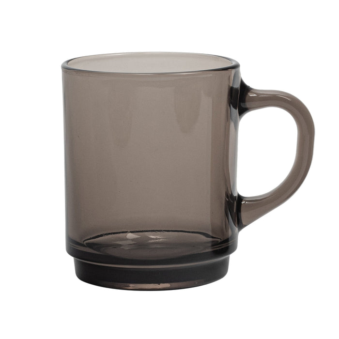 260ml Smokey Versailles Coffee Glasses - Pack of Six