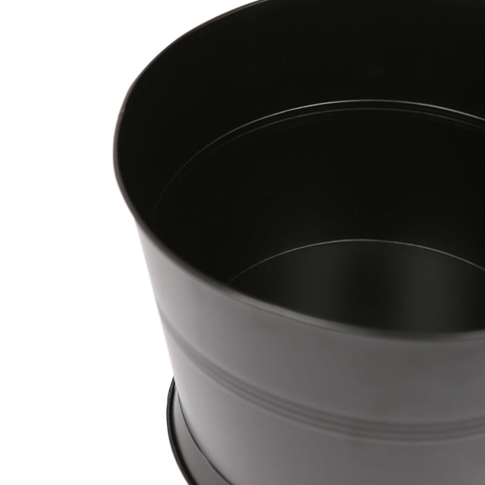 26.5cm Black Handmade Galvanized Iron Ice Bucket