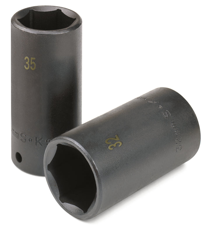 27 mm 1/2" Drive 6 Point Deep Metric Impact Socket