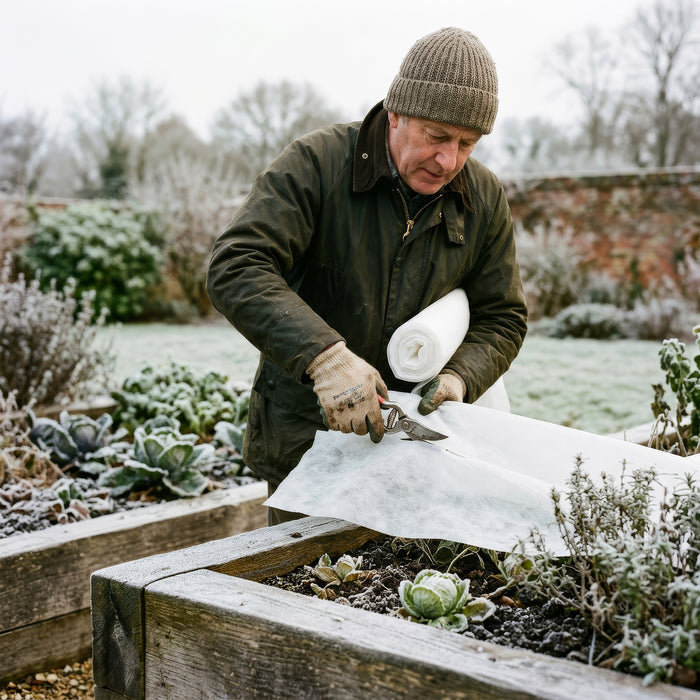 30gsm Garden Plant Frost Protection Fleece - 2m x 10m