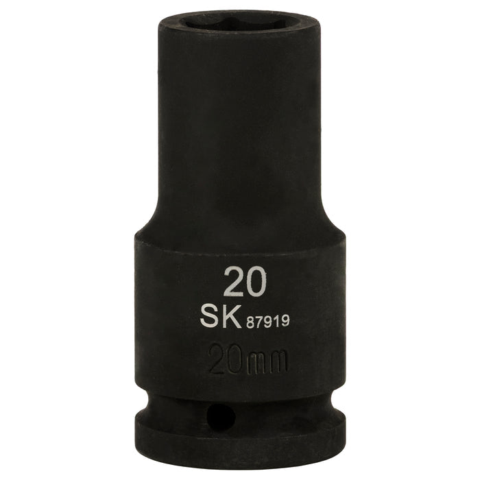 SK87919 - 3/4" Drive, 6 Point, Deep Metric Impact Socket, 20mm