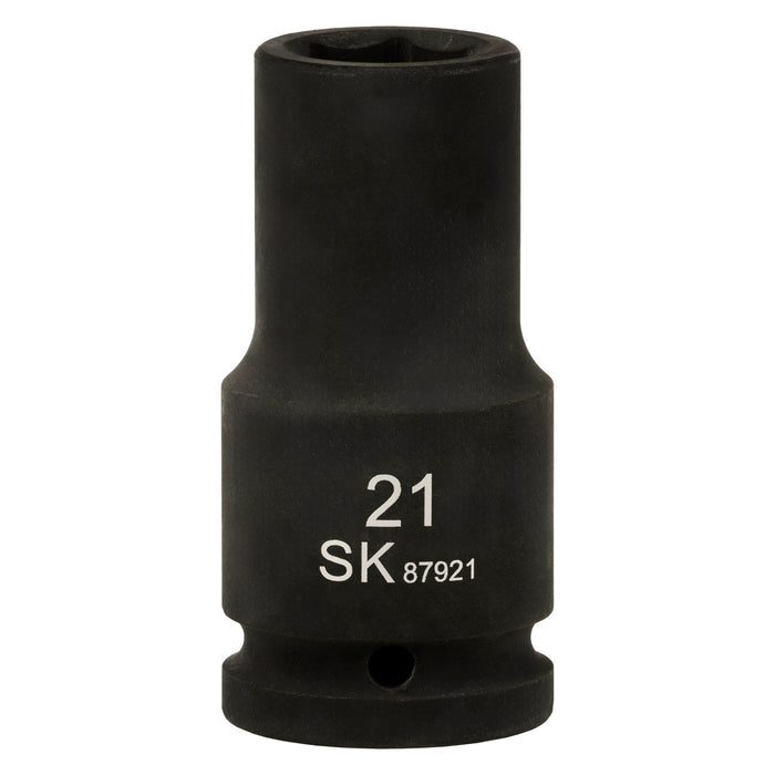 SK87921 - 3/4" Drive, 6 Point, Deep Metric Impact Socket, 21mm