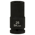 SK87925 - 3/4" Drive, 6 Point, Deep Metric Impact Socket, 25mm