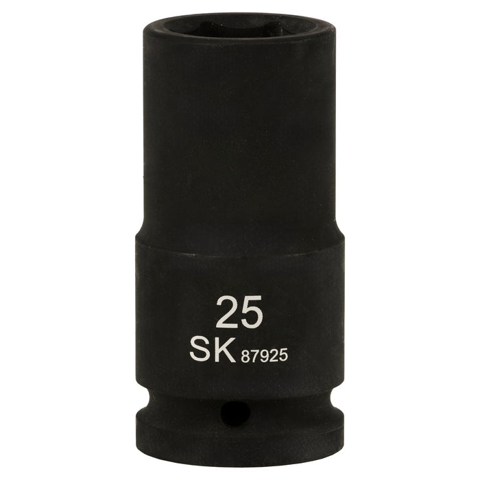 SK87925 - 3/4" Drive, 6 Point, Deep Metric Impact Socket, 25mm