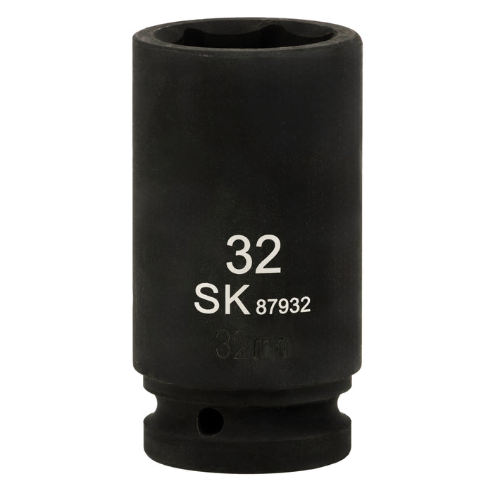 SK87932 - 3/4" Drive, 6 Point, Deep Metric Impact Socket, 32mm