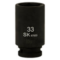 SK87933 - 3/4" Drive, 6 Point, Deep Metric Impact Socket, 33mm