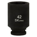 SK87942 - 3/4" Drive, 6 Point, Deep Metric Impact Socket, 42mm