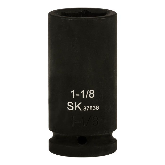 SK87836S - 3/4" Drive, 6 Point, Deep SAE Impact Socket, 1-1/8"