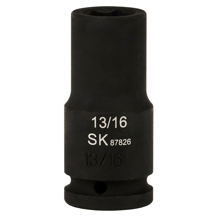 SK87826 - 3/4" Drive, 6 Point, Deep SAE Impact Socket, 13/16"