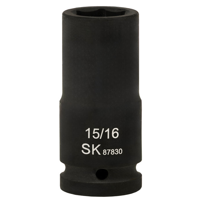 SK87830 - 3/4" Drive, 6 Point, Deep SAE Impact Socket, 15/16"