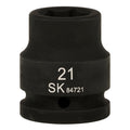 SK84721 - 3/4" Drive, 6 Point, Shallow, Metric Impact Socket, 21mm