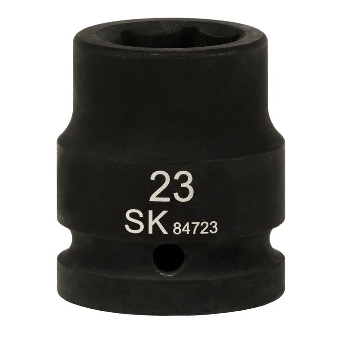 SK84723 - 3/4" Drive, 6 Point, Shallow, Metric Impact Socket, 23mm