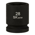 SK84728 - 3/4" Drive, 6 Point, Shallow, Metric Impact Socket, 28mm