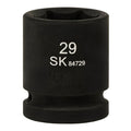 SK84729 - 3/4" Drive, 6 Point, Shallow, Metric Impact Socket, 29mm