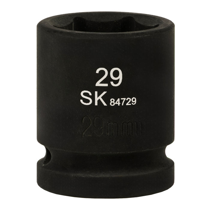 SK84729 - 3/4" Drive, 6 Point, Shallow, Metric Impact Socket, 29mm
