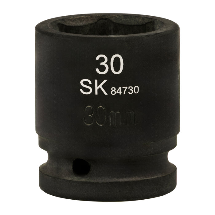 SK84730 - 3/4" Drive, 6 Point, Shallow, Metric Impact Socket, 30mm