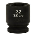 SK84732 - 3/4" Drive, 6 Point, Shallow, Metric Impact Socket, 32mm